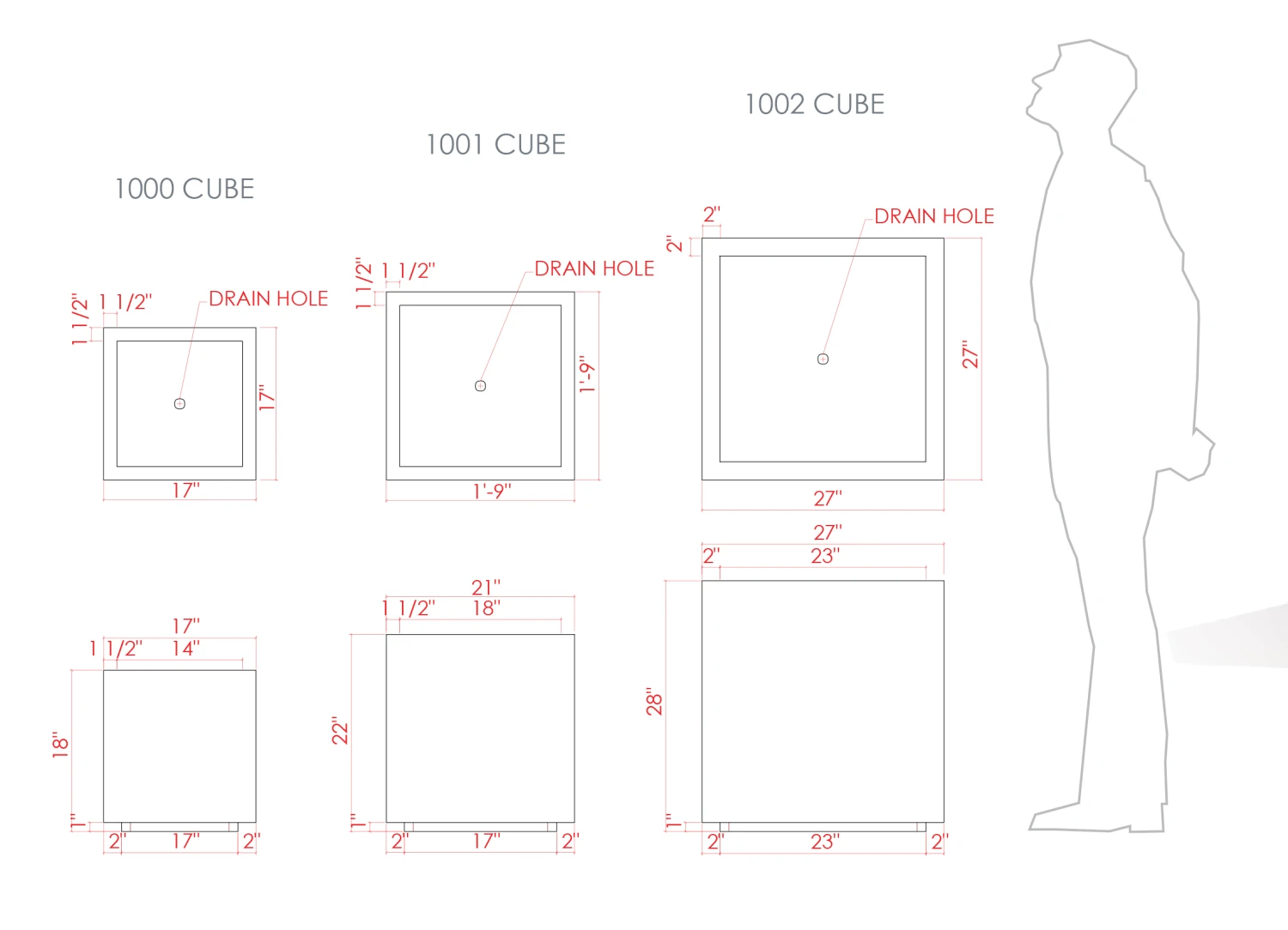 Cube Planter 2 Cube Planter - Image 2