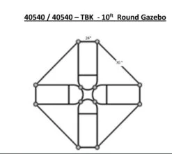 York Round Gazebo -Outdoor Decor Art 10 Round Gazebo Measurements 26678.1678800071
