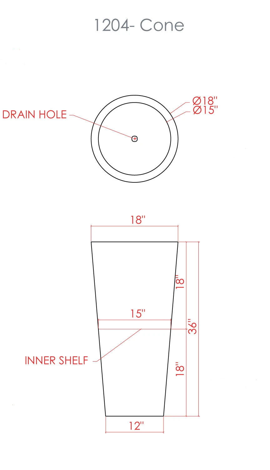 Cone Planter 2 Cone Planter - Image 2