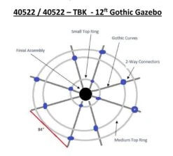 Gothic Gazebo -Outdoor Decor Art 12 Gothic Gazebo Measurements 94140.1677330598