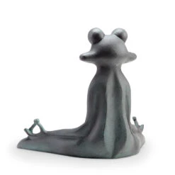 Contented Yoga Frog -Outdoor Decor Art 21089 back 25477.1676036623