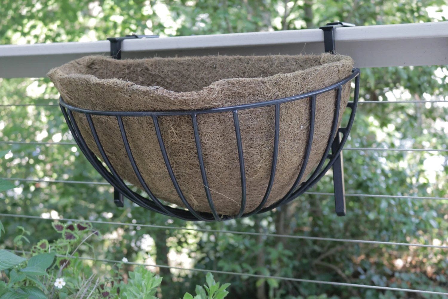 Hayrack Half Round Wall Basket 2 Hayrack Half Round Wall Basket - Image 2