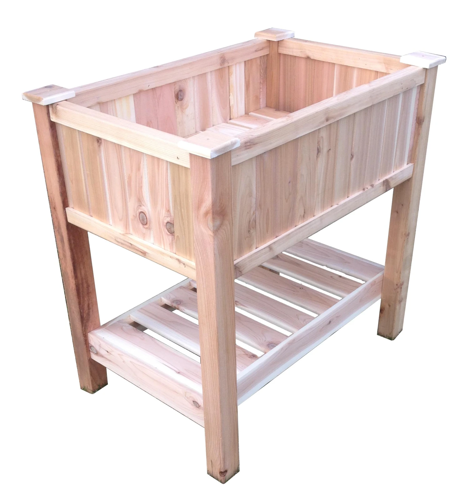 Elevated Western Red Cedar Trough Planters 1 Elevated Western Red Cedar Trough Planters
