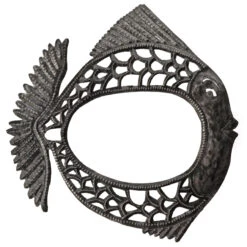 Fancy Fish Metal Wall Mirror