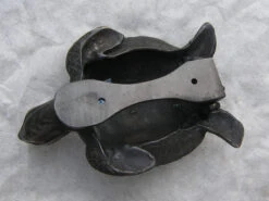 Turtle Doorknocker - Brass - Beautiful Coloring -Outdoor Decor Art 30553back 45660.1676036623