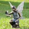Grace Fairy Garden Sculpture Stands 25" High