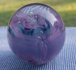 Cotton Candy Art Glass Sphere -Outdoor Decor Art 58050 F 1600 42244.1677416306