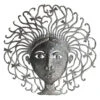 Girl's Head Metal Wall Art 33in