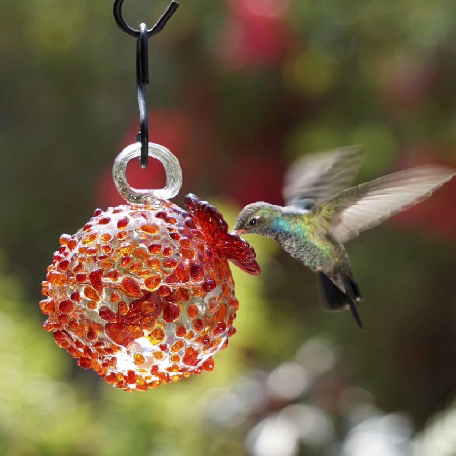 Droplet Glass Hummingbird Feeder 1 Droplet Glass Hummingbird Feeder