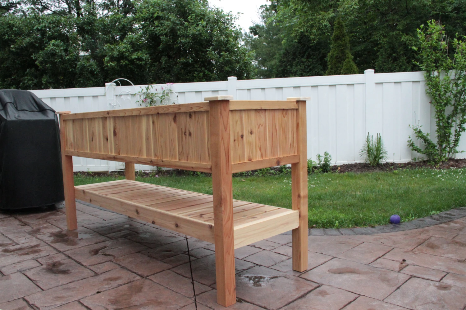 Elevated Western Red Cedar Trough Planters 2 Elevated Western Red Cedar Trough Planters - Image 2