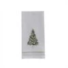 Winter Berry Tree Embroidered Towel