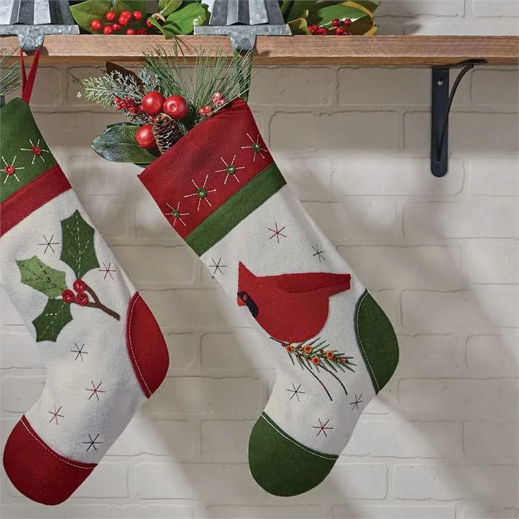 Cardinal Felt Stocking 2 Cardinal Felt Stocking - Image 2