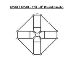 York Round Gazebo -Outdoor Decor Art 8 Round Gazebo Measurements 67078.1678800070