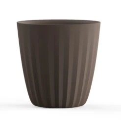 Pleat Planters 15 Pleat Planters -Outdoor Decor Art A665874 PLEAT 23IN PLANTER BARK 72441.1677425317