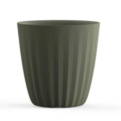 Pleat Planters 19 Pleat Planters -Outdoor Decor Art A665882 PLEAT 23IN PLANTER OLIVE 07114.1677425318