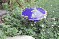Blown Glass Mushroom Stake 39 Blown Glass Mushroom Stake -Outdoor Decor Art AHMS BY4 1600 98732.1676036673