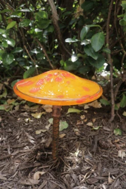 Blown Glass Mushroom Stake 25 Blown Glass Mushroom Stake -Outdoor Decor Art AHMS YOe1600 86910.1678810450