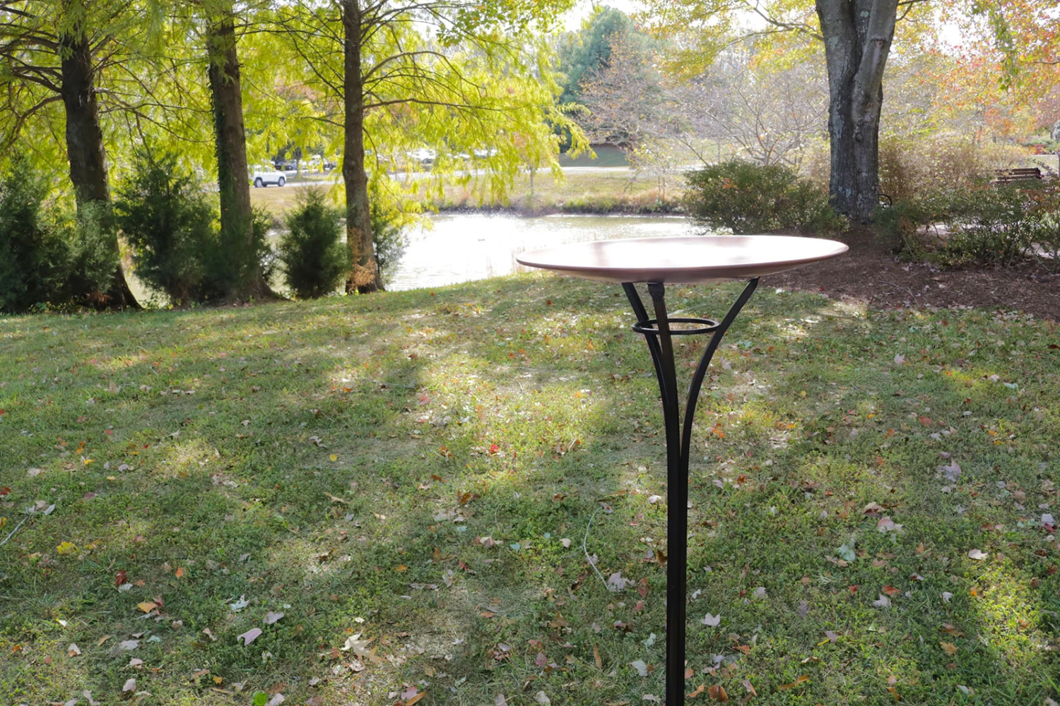 Elegant Copper Birdbath 2 Elegant Copper Birdbath - Image 2