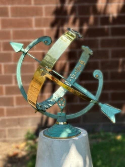 Brass Armillary Sundial -Outdoor Decor Art Brass Armillary OB 62252.1718379178