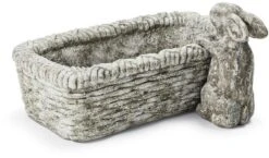 Basket With Bunny (resin)