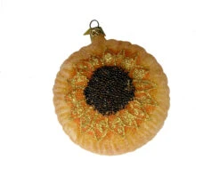 Giant Sunflower Blown Glass Ornament