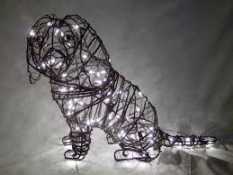 Cavalier Sitting Dog Topiary 2 Cavalier Sitting Dog Topiary - Image 2