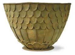 Fishscale Planter - Bronzage