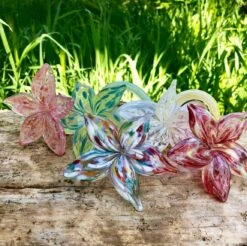 Glass Flowers -Outdoor Decor Art Flower Composite 39589.1676036668