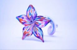 Glass Flowers -Outdoor Decor Art Flower Front multicolored 69151.1676036668