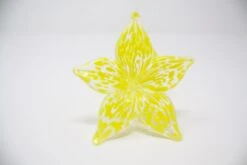 Glass Flowers -Outdoor Decor Art Flower Yellow Front 38534.1676036669