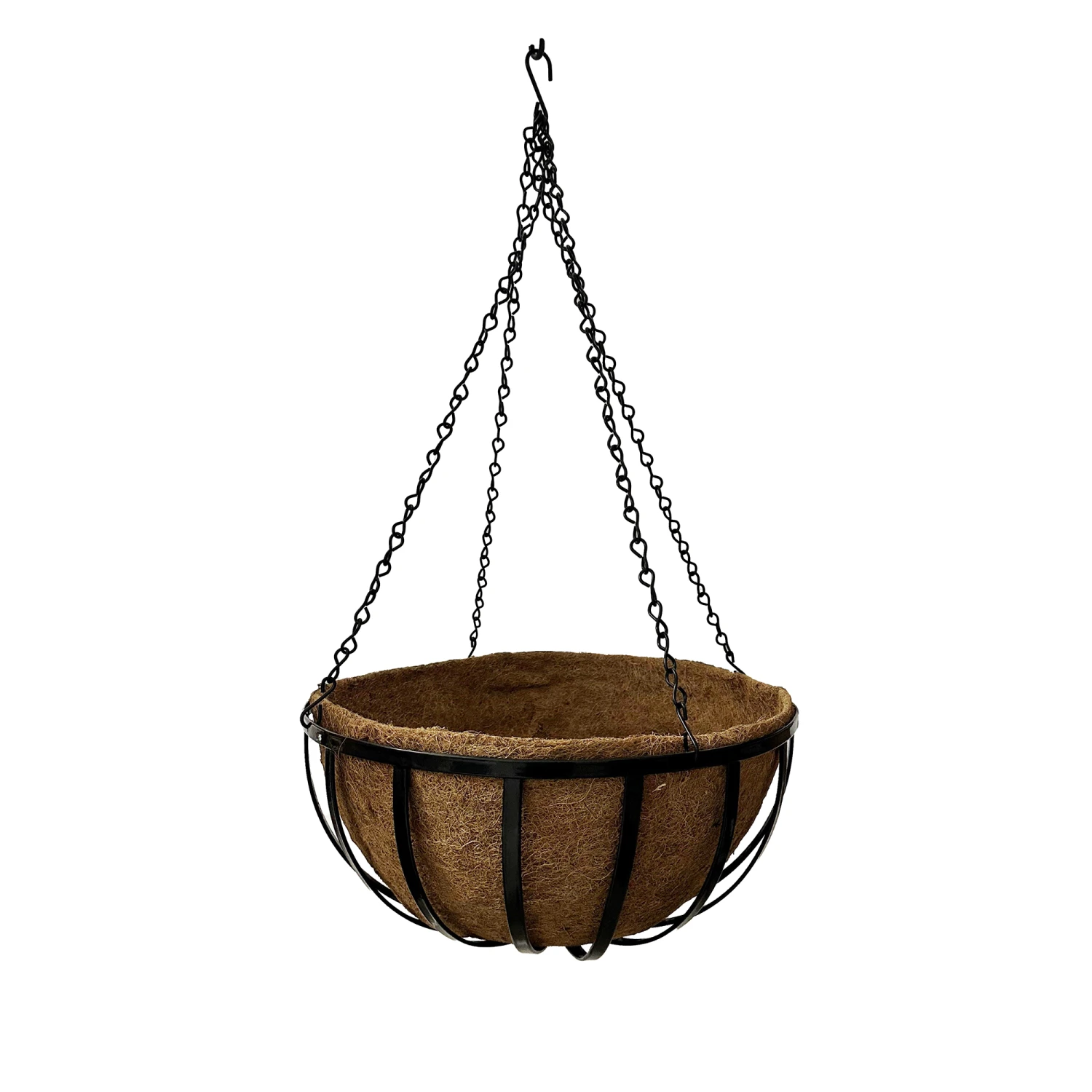 22in X 10in Commercial Hanging Basket With Molded Coco Liner 1 22in X 10in Commercial Hanging Basket With Molded Coco Liner