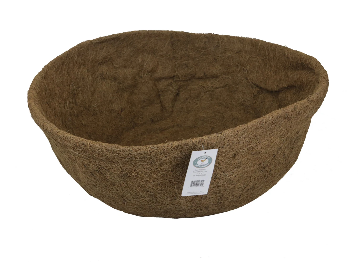 22" Hanging Basket Round Molded Coco Liner - 22" X 10" 1 22" Hanging Basket Round Molded Coco Liner - 22" X 10"
