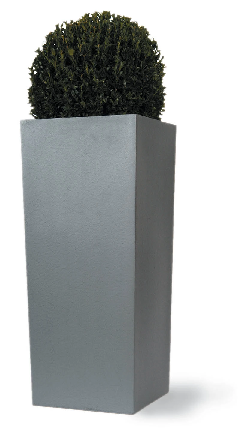 Geo Tall Square Fiberglass Planter 2 Geo Tall Square Fiberglass Planter - Image 2