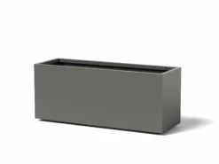High Rectangle Planter 5 High Rectangle Planter -Outdoor Decor Art High Rectangle Metallic Silver 84382.1709301079