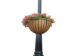 25" Lamppost Hayrack With Molded Coco Liner - 2 Pack