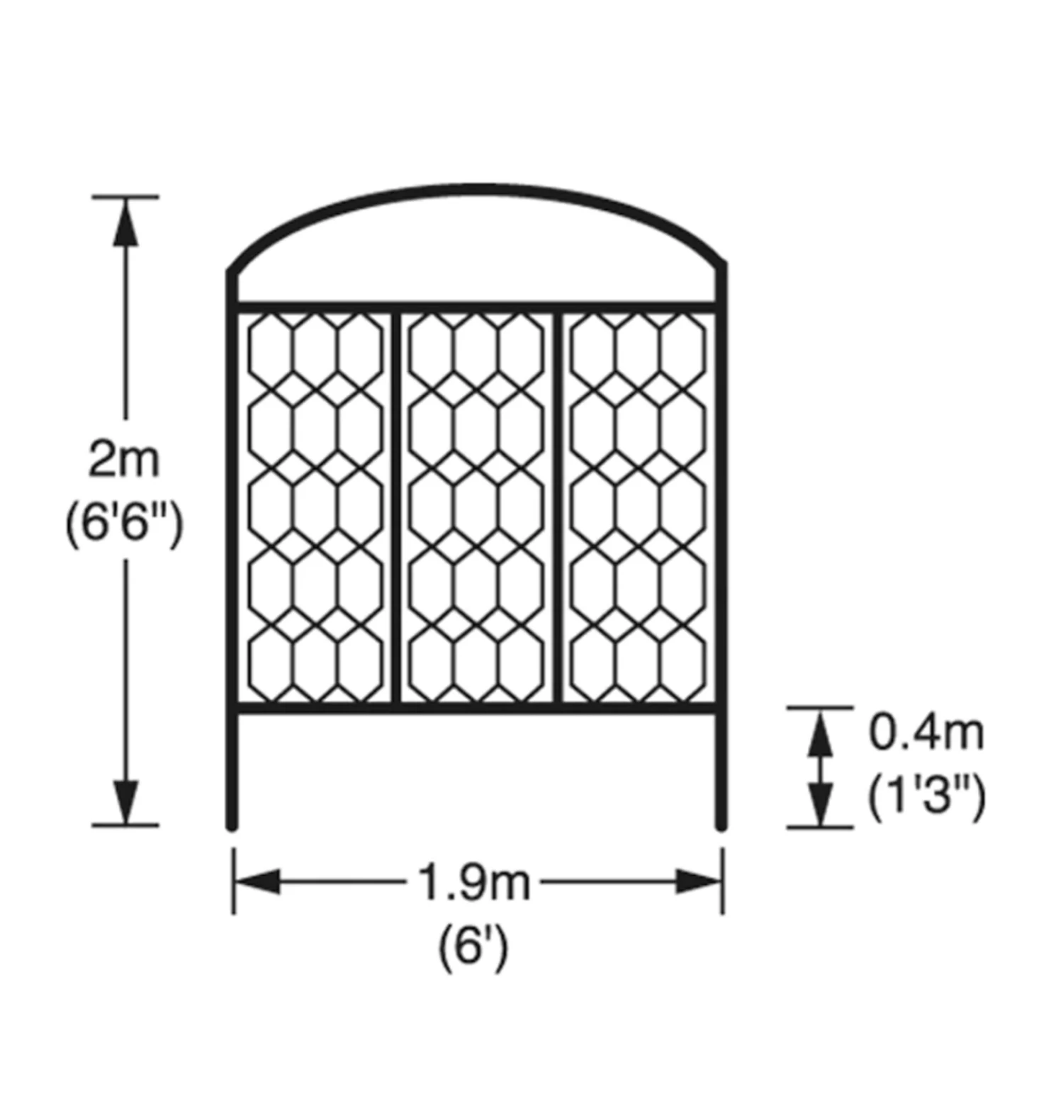 Monet Fencing Screen 4 Monet Fencing Screen - Image 4