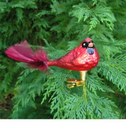 Cardinal Bird Blown Glass Ornament 6 Cardinal Bird Blown Glass Ornament -Outdoor Decor Art OR305 03500.1699456514