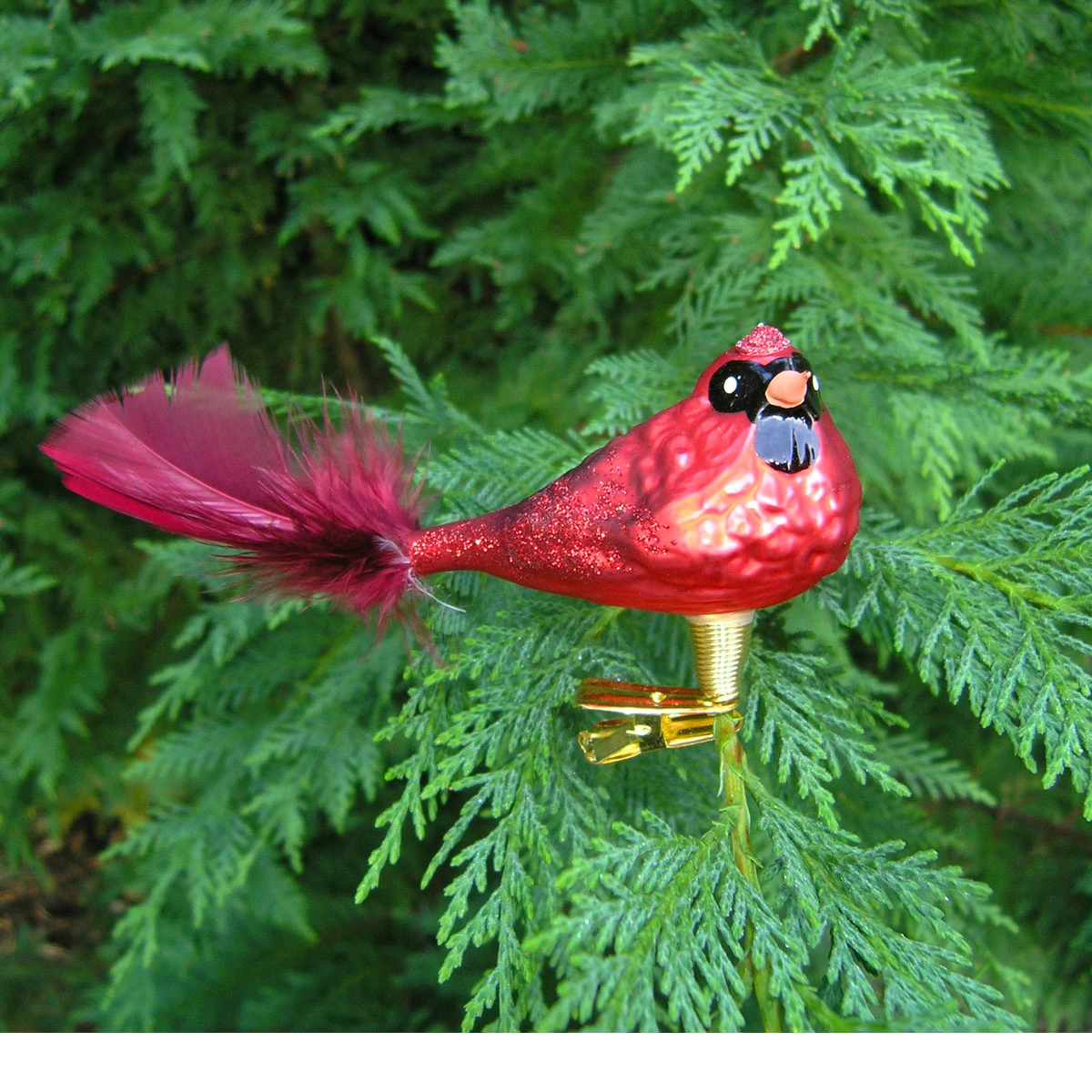Cardinal Bird Blown Glass Ornament 3 Cardinal Bird Blown Glass Ornament - Image 3