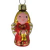 Mini Red Angel Blown Glass Ornament