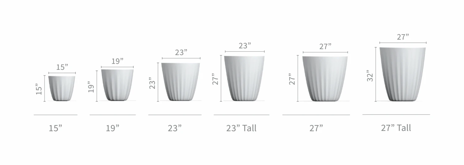 Pleat Planters 2 Pleat Planters - Image 2