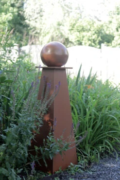 Decorative Pipe Cover With Sphere -Outdoor Decor Art Ped Sphere 1600 99032.1676036625