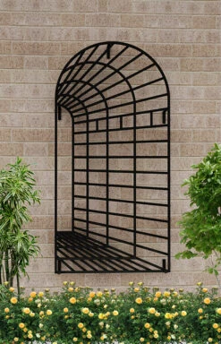 Trompe L’oeil Perspective Trellis 7 Trompe L’oeil Perspective Trellis -Outdoor Decor Art Perspective Trellis Panels Right 57614.1679061383