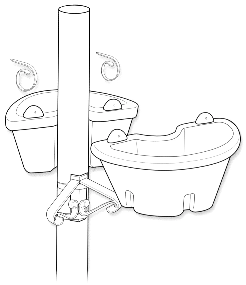 Up The Pole Scroll Bracket 2 Up The Pole Scroll Bracket - Image 2