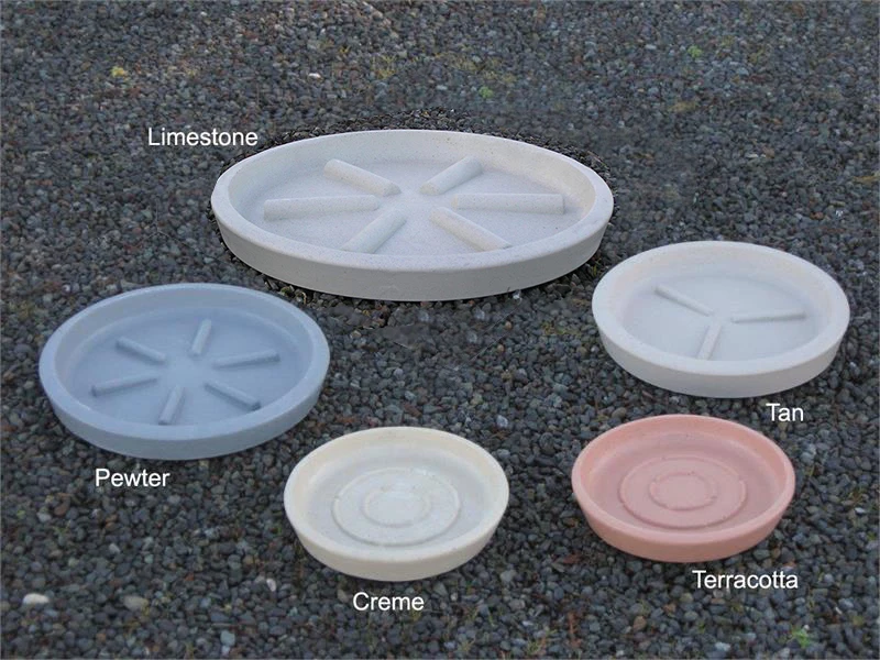 Round Saucer For Concrete Planter 1 Round Saucer For Concrete Planter