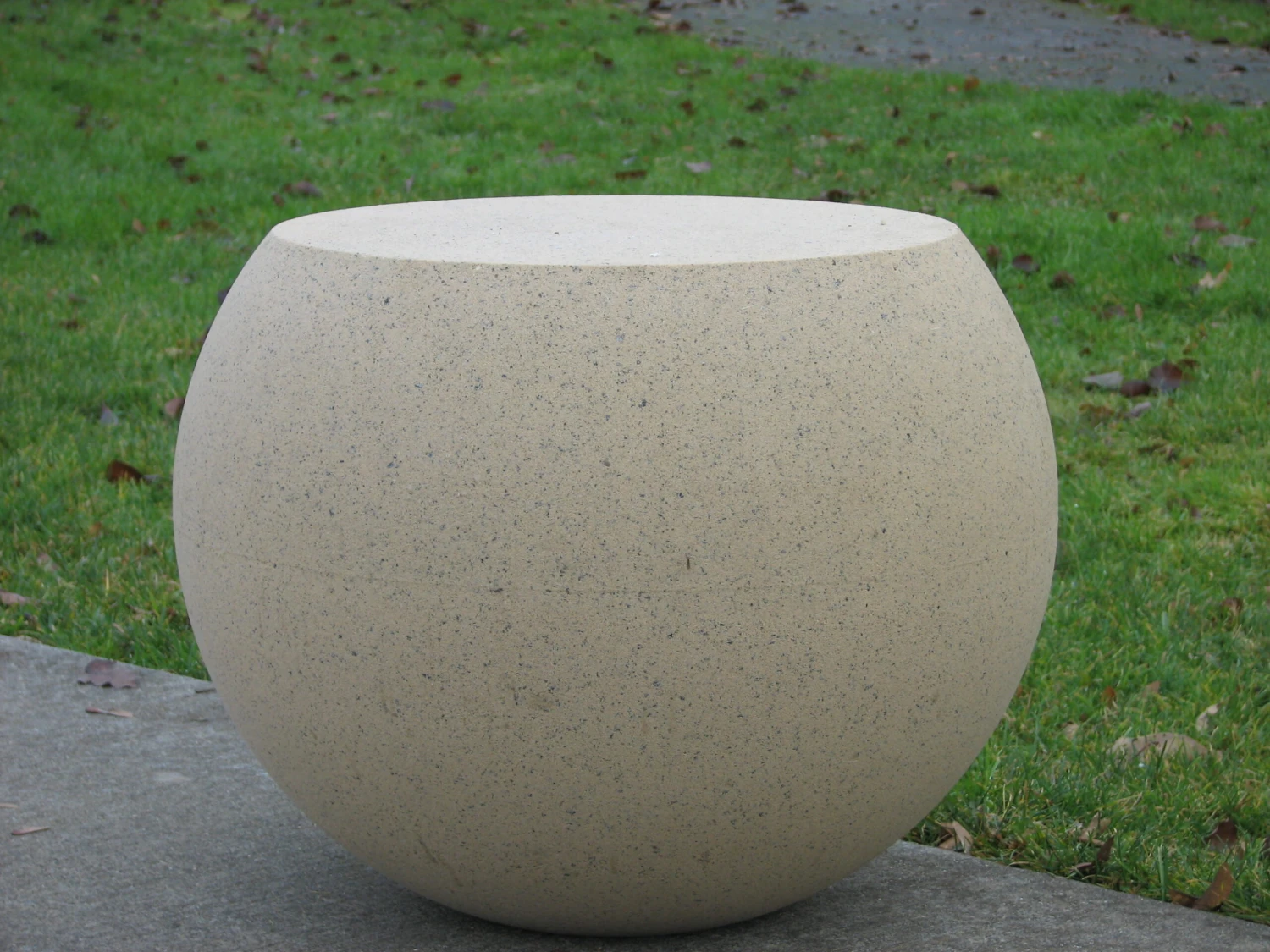 Sphere Stool - Cast Stone 1 Sphere Stool - Cast Stone