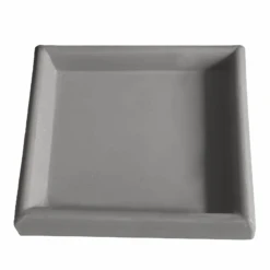 Square Saucer -Outdoor Decor Art Square Saucer Grey 55799.1679663623
