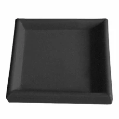 Square Saucer -Outdoor Decor Art Square Saucer Quarry Black 59352.1679663623