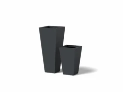 Square Taper Planter -Outdoor Decor Art Square Taper Charcoal Grey 75145.1709304086