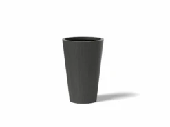 Tall Round Taper Planter -Outdoor Decor Art Taper Round Oxide Zinc Patina 02170.1709304345