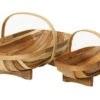 Wooden Garden Trug Set - Large & Small